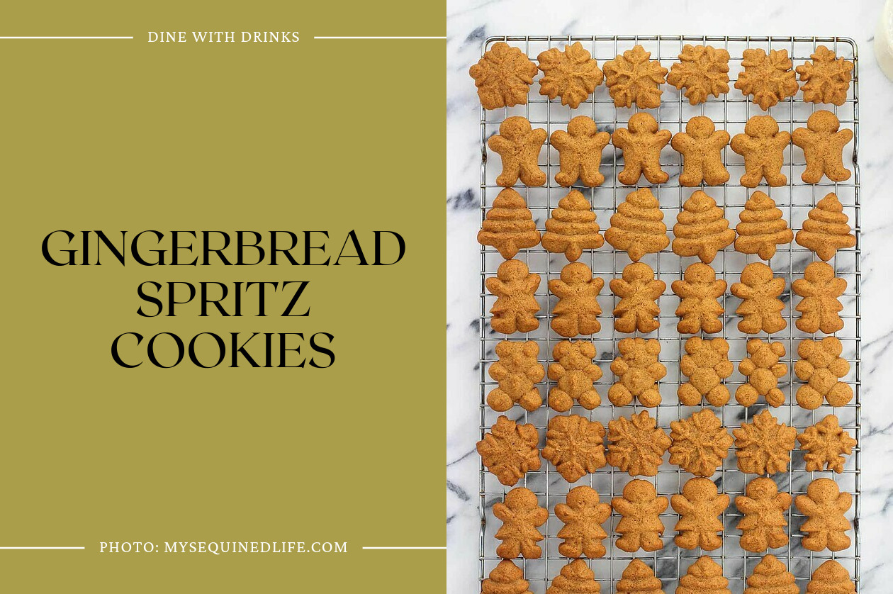 Gingerbread Spritz Cookies