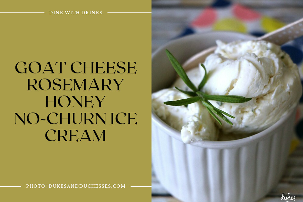 Goat Cheese Rosemary Honey No-Churn Ice Cream