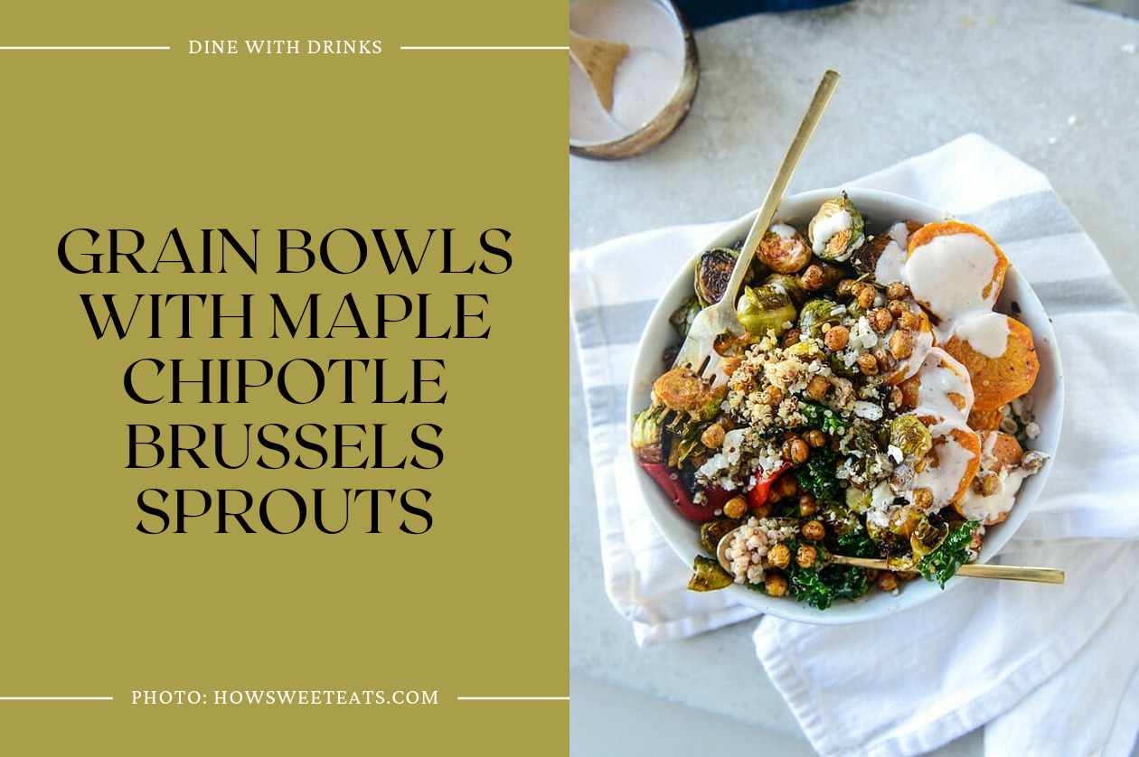 Grain Bowls With Maple Chipotle Brussels Sprouts