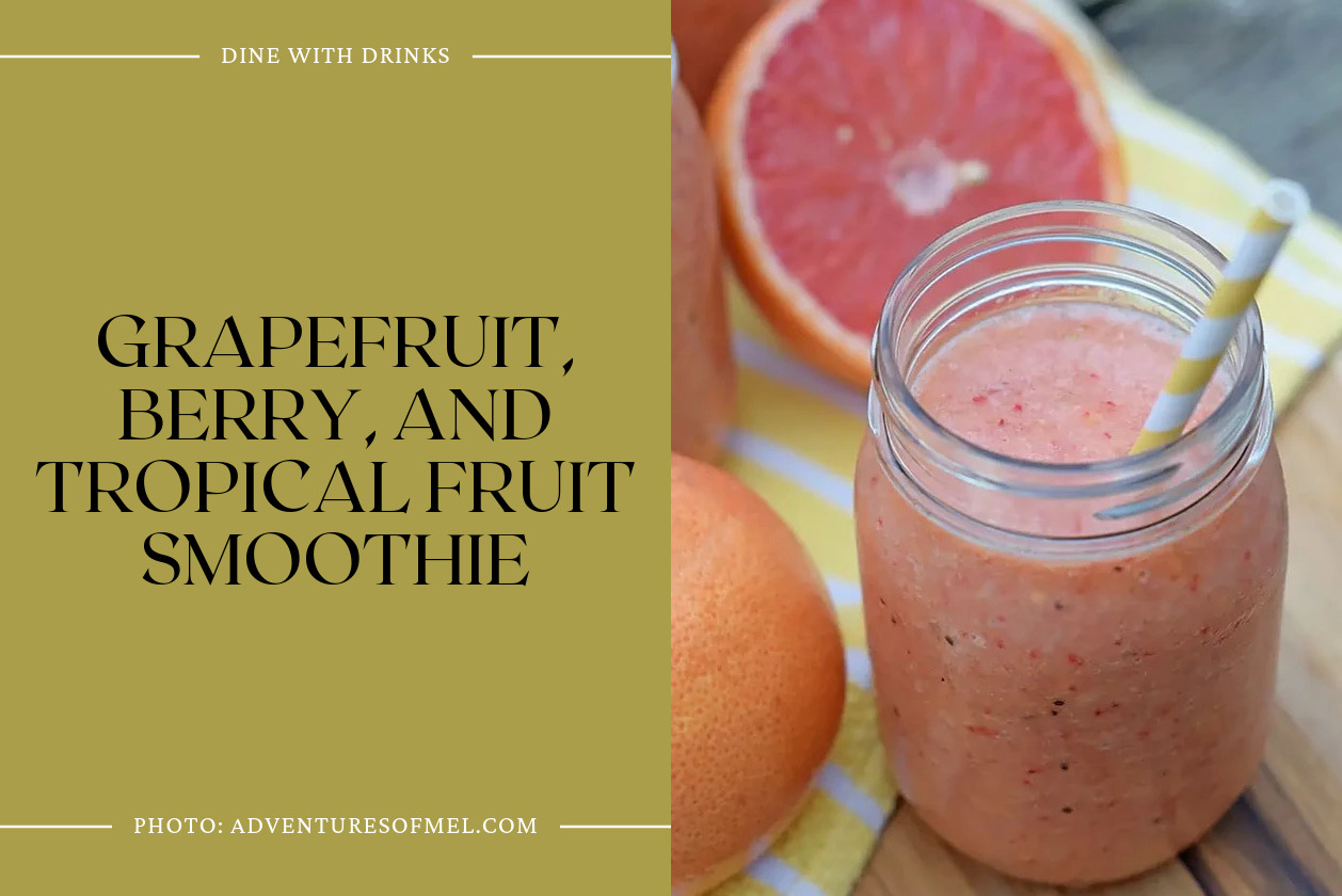 Grapefruit, Berry, And Tropical Fruit Smoothie