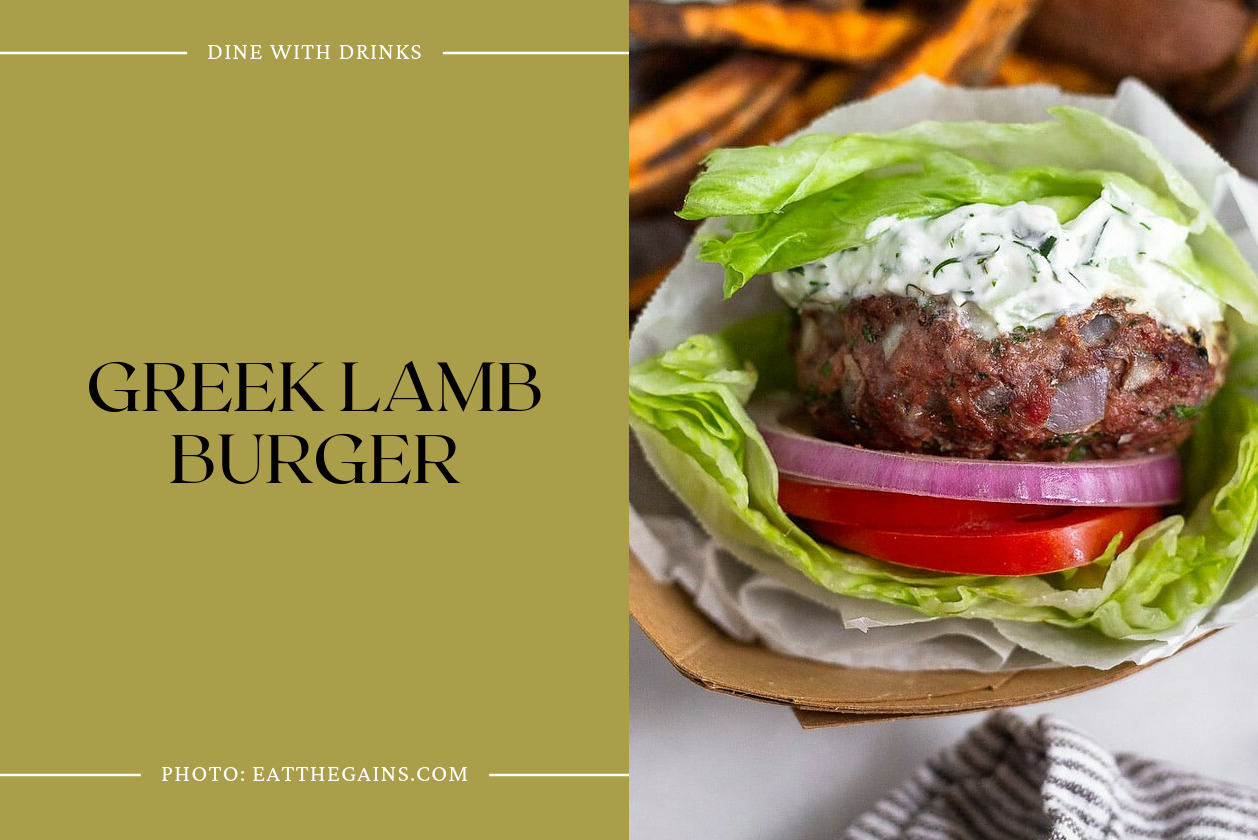 Greek Lamb Burger