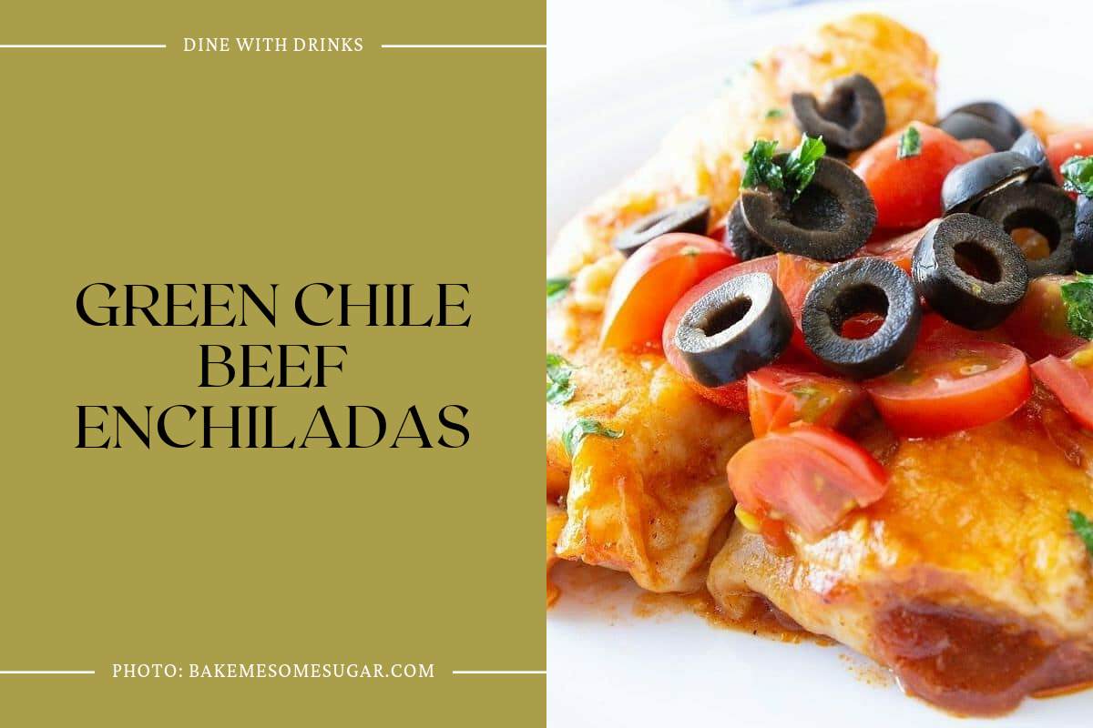 Green Chile Beef Enchiladas