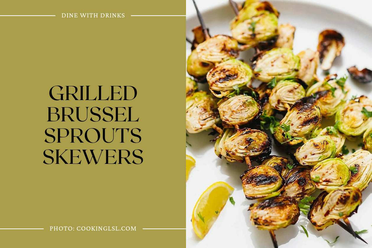 Grilled Brussel Sprouts Skewers