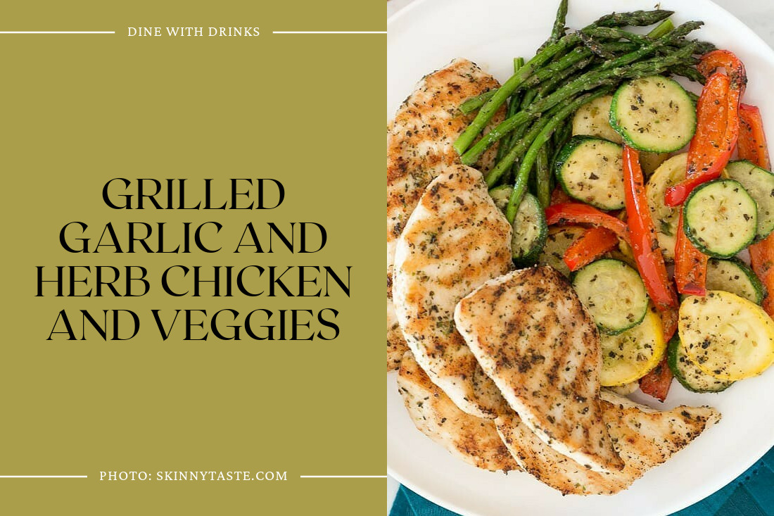 Grilled Garlic And Herb Chicken And Veggies