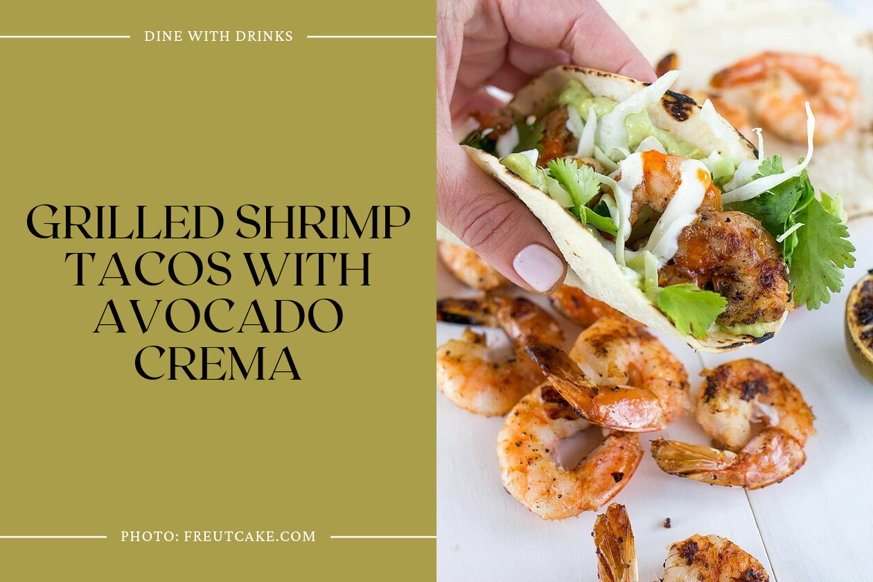 Grilled Shrimp Tacos With Avocado Crema