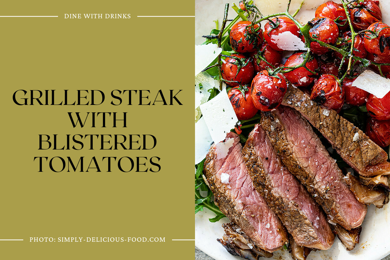 Grilled Steak With Blistered Tomatoes