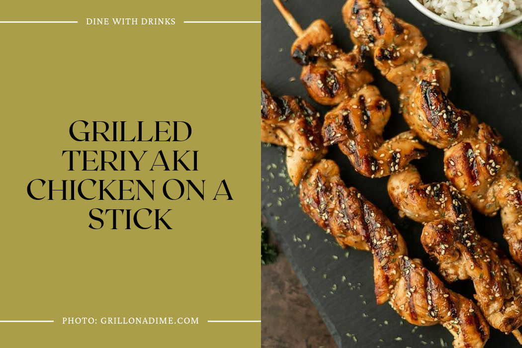 Grilled Teriyaki Chicken On A Stick
