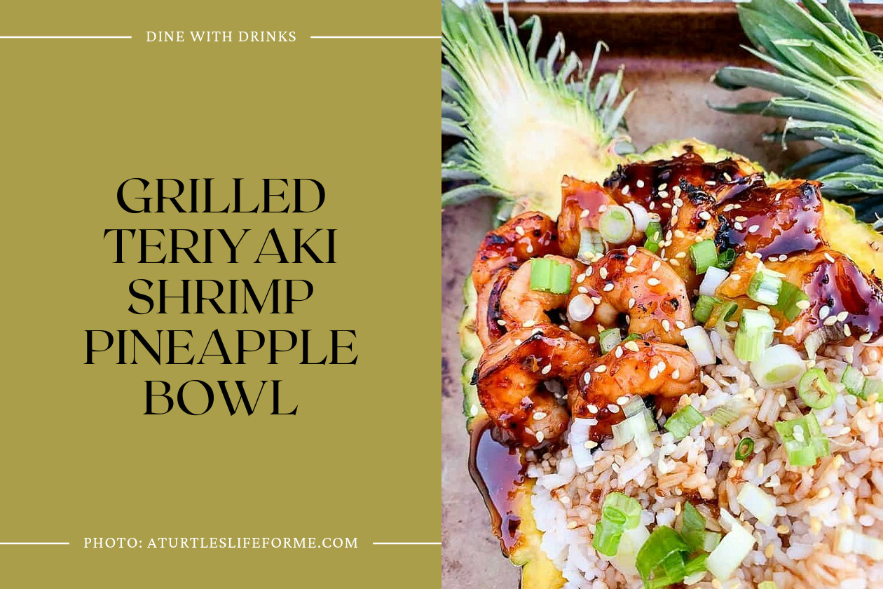 Grilled Teriyaki Shrimp Pineapple Bowl