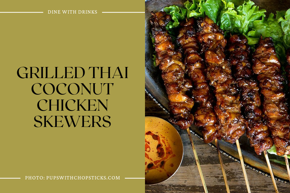 Grilled Thai Coconut Chicken Skewers