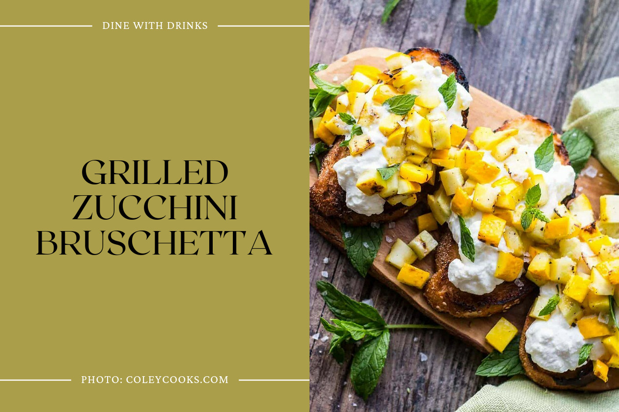 Grilled Zucchini Bruschetta