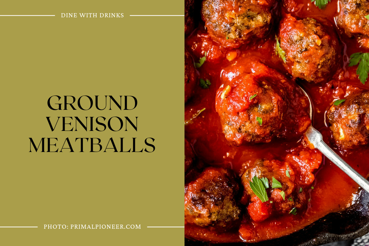 Ground Venison Meatballs
