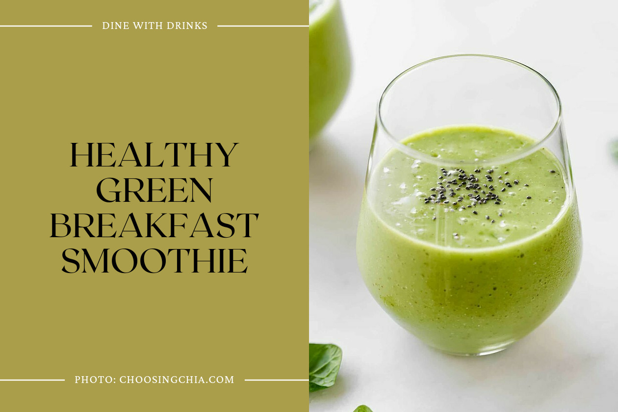 Healthy Green Breakfast Smoothie