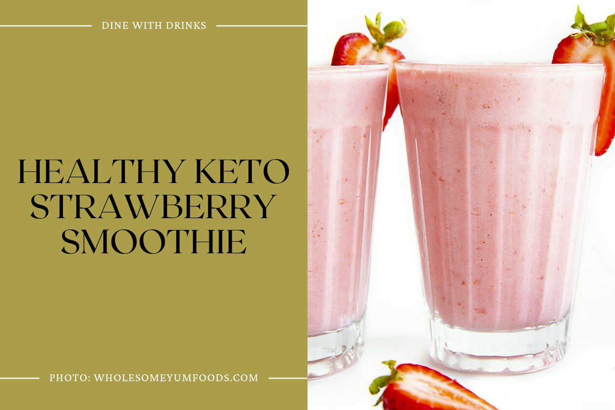 Healthy Keto Strawberry Smoothie