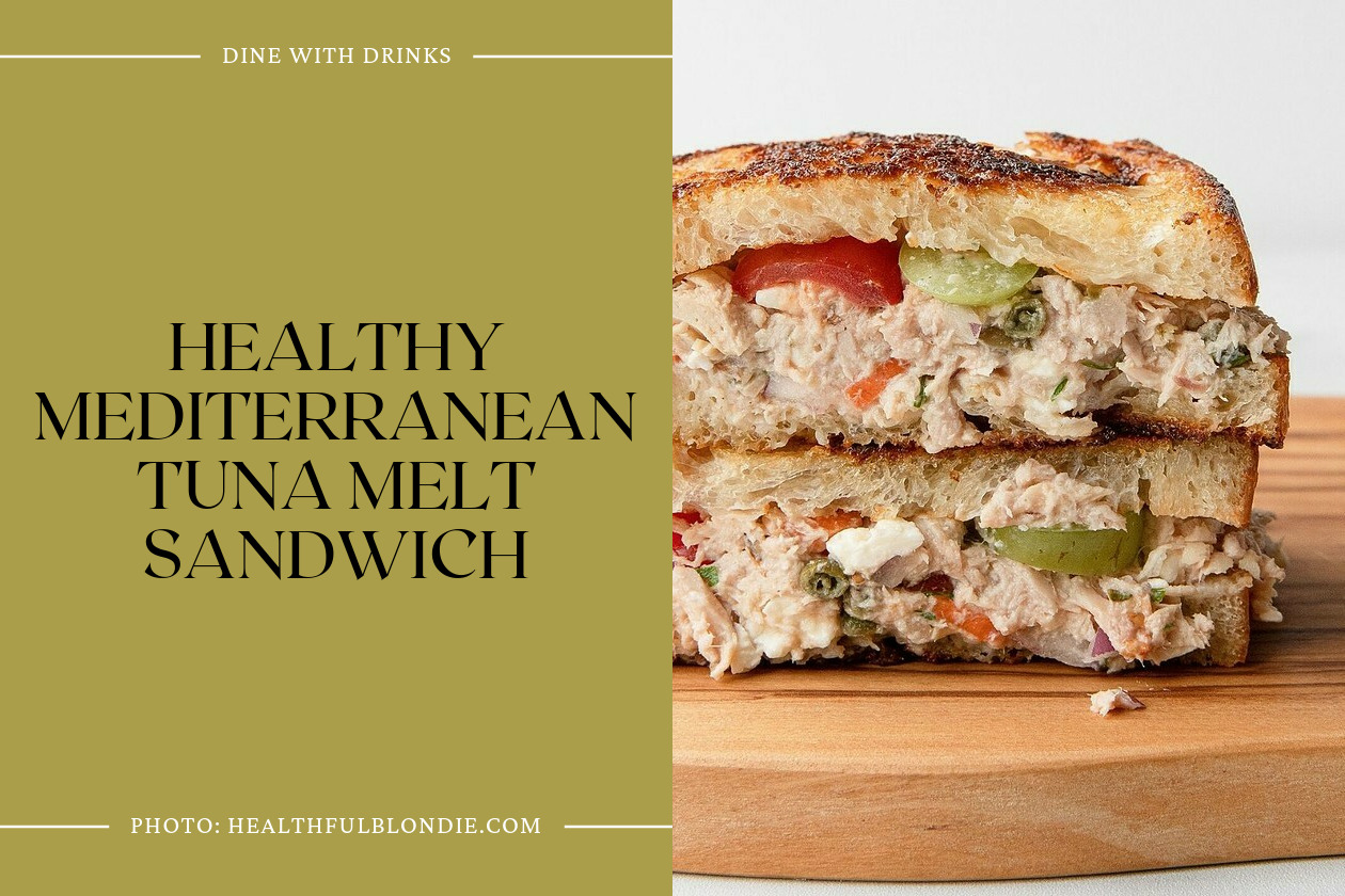 Healthy Mediterranean Tuna Melt Sandwich