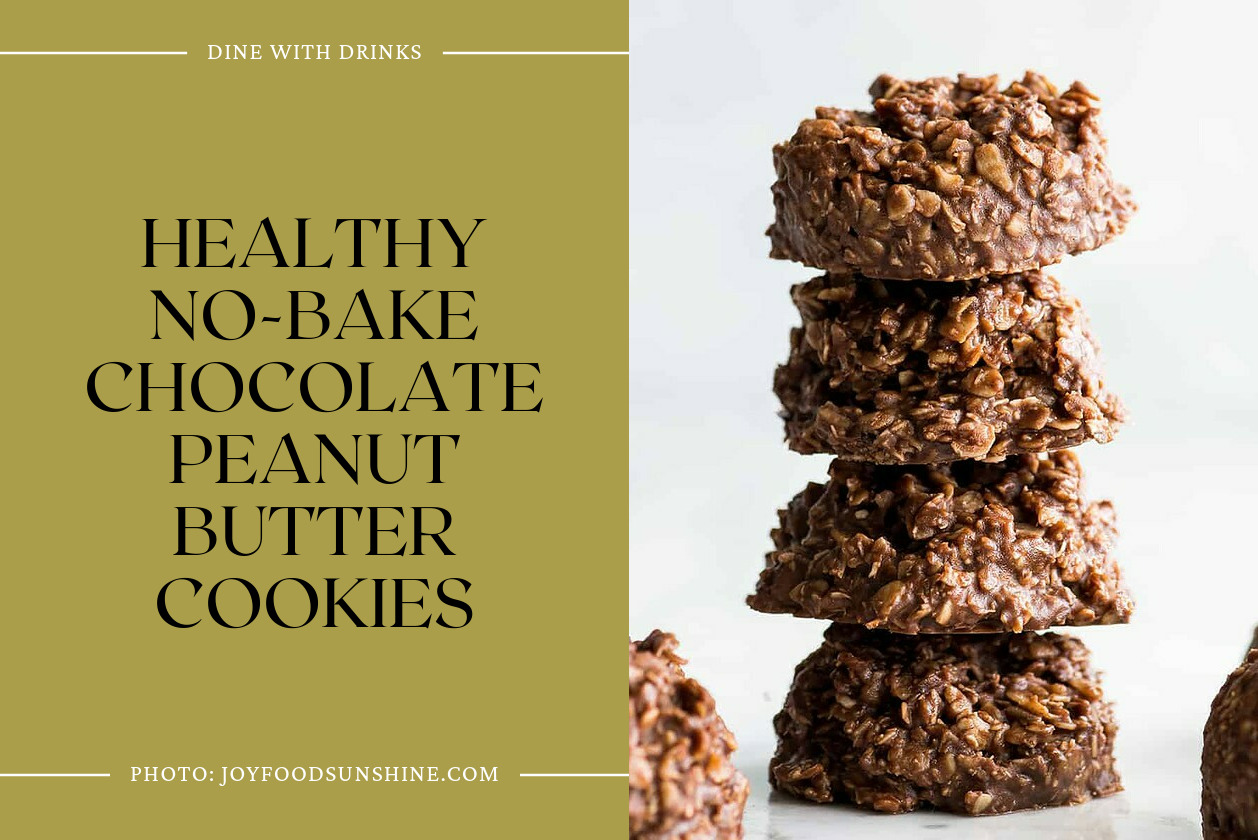 Healthy No-Bake Chocolate Peanut Butter Cookies
