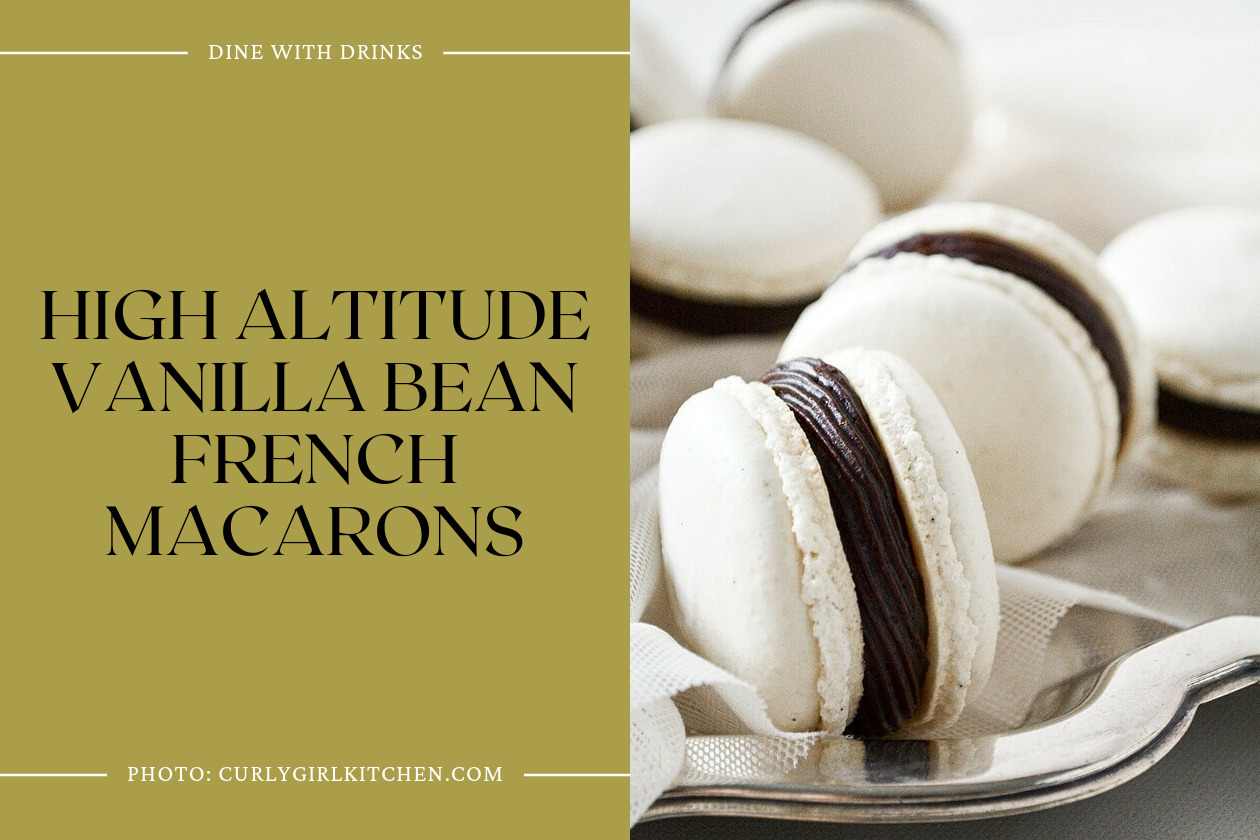 High Altitude Vanilla Bean French Macarons