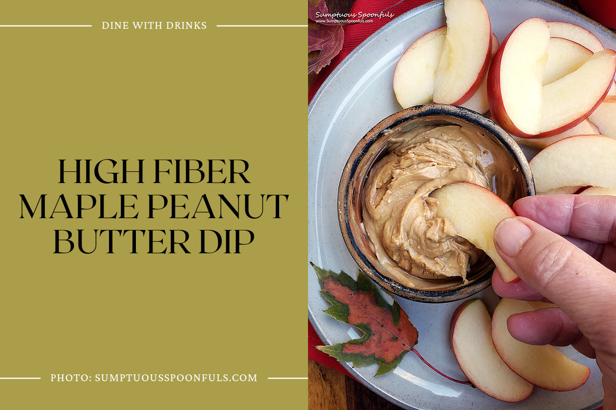High Fiber Maple Peanut Butter Dip