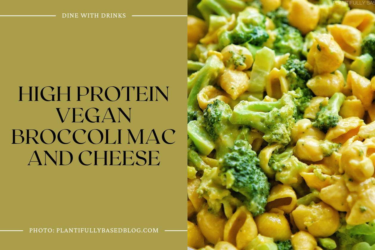 High Protein Vegan Broccoli Mac And Cheese