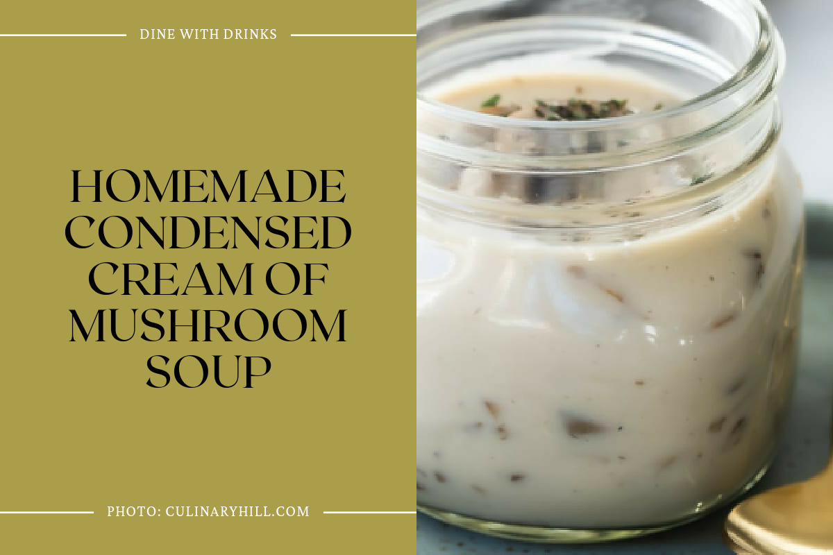 Homemade Condensed Cream Of Mushroom Soup
