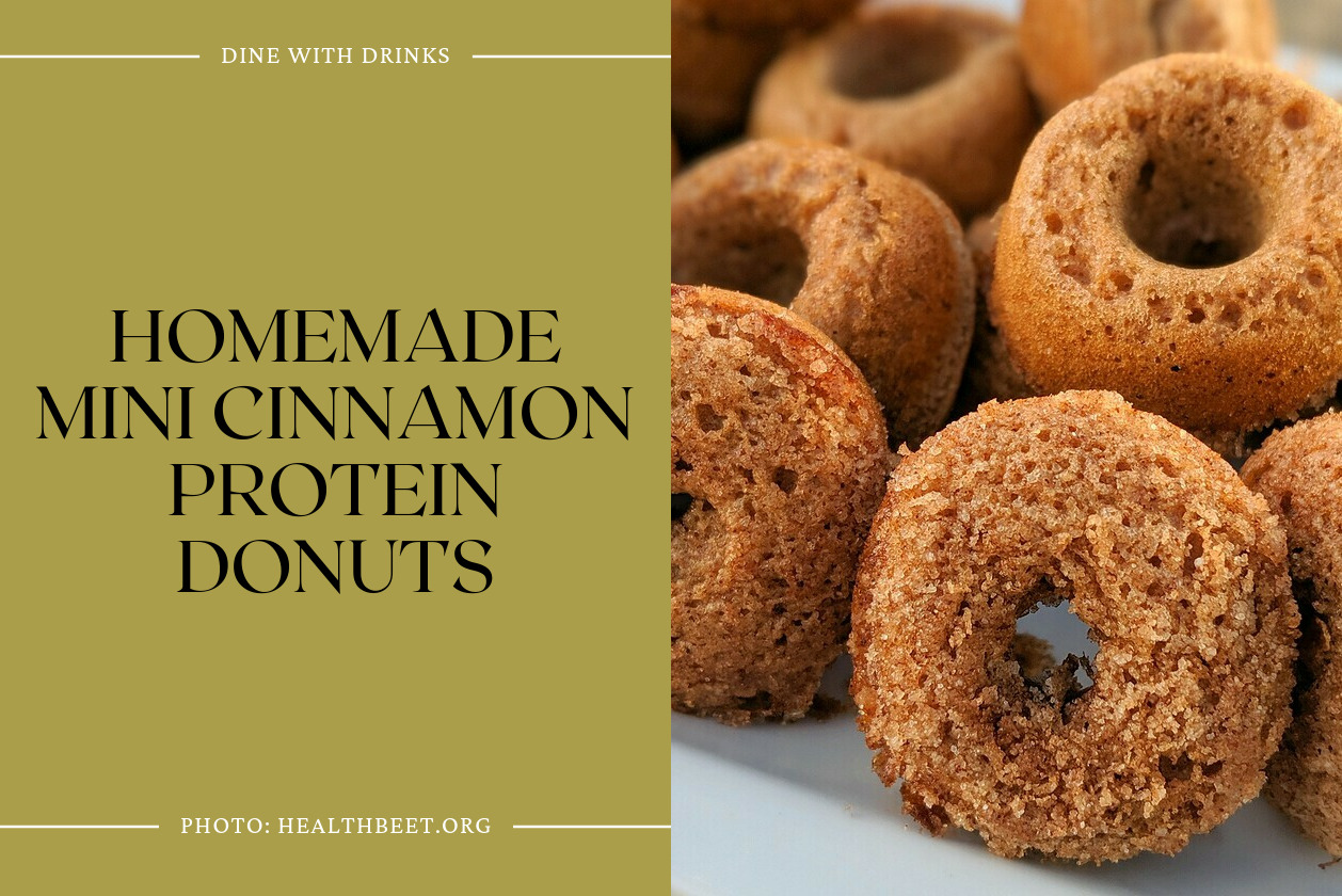 Homemade Mini Cinnamon Protein Donuts