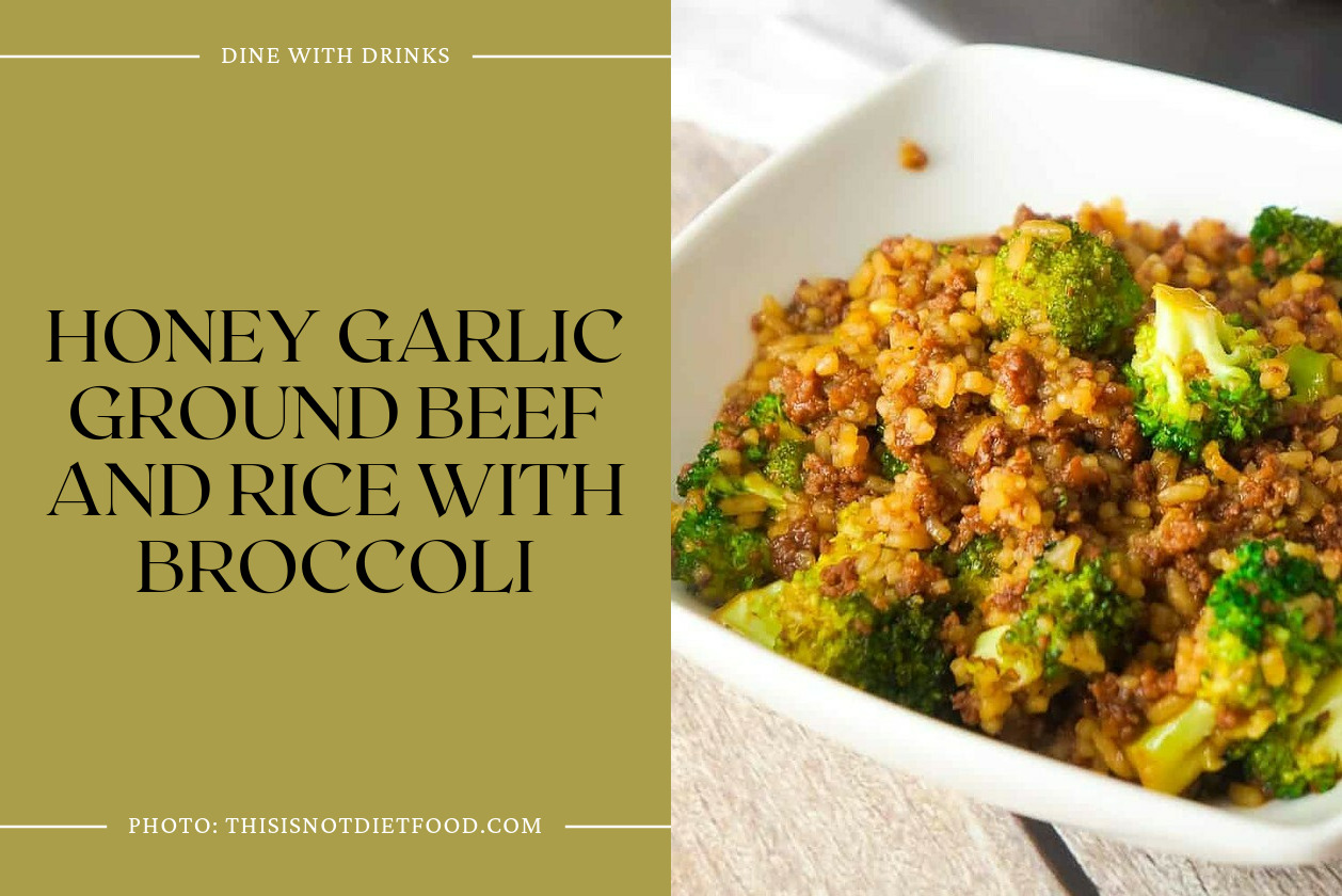 Honey Garlic Ground Beef And Rice With Broccoli
