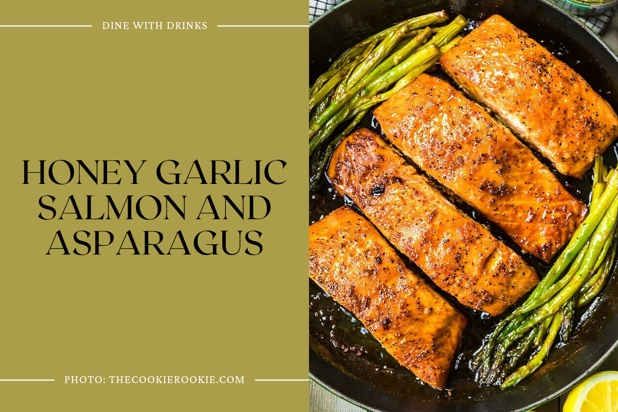 Honey Garlic Salmon And Asparagus