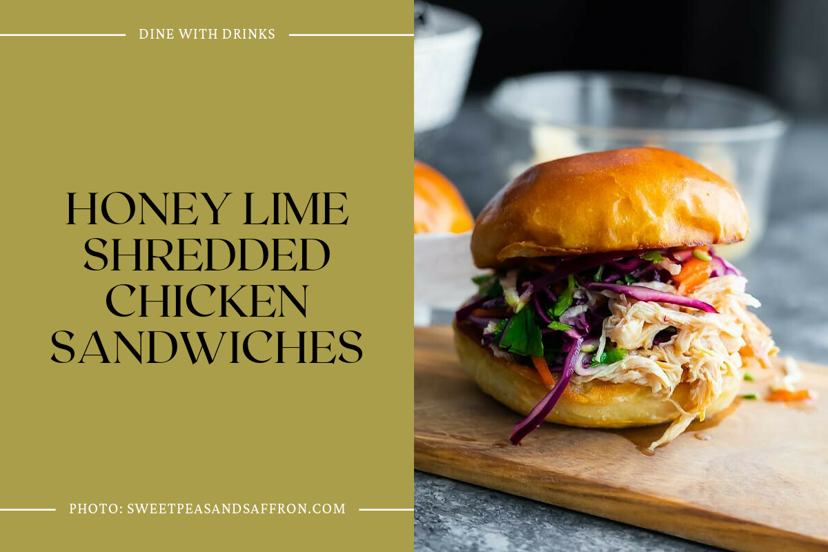 Honey Lime Shredded Chicken Sandwiches