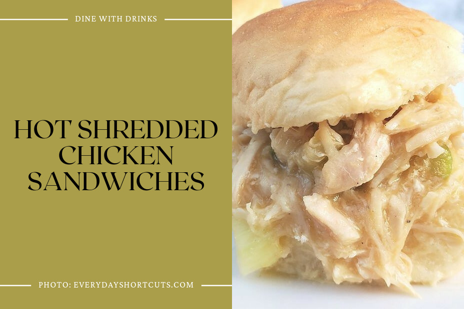 Hot Shredded Chicken Sandwiches
