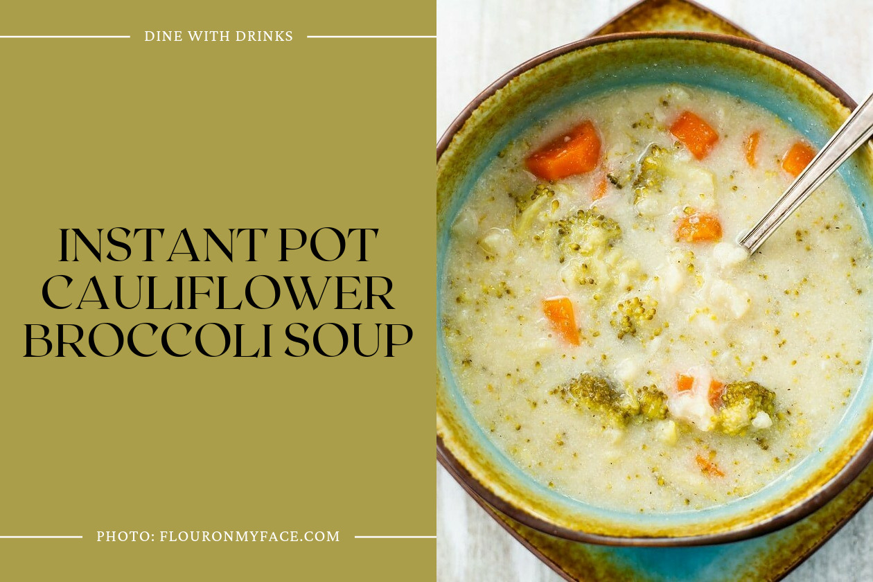Instant Pot Cauliflower Broccoli Soup