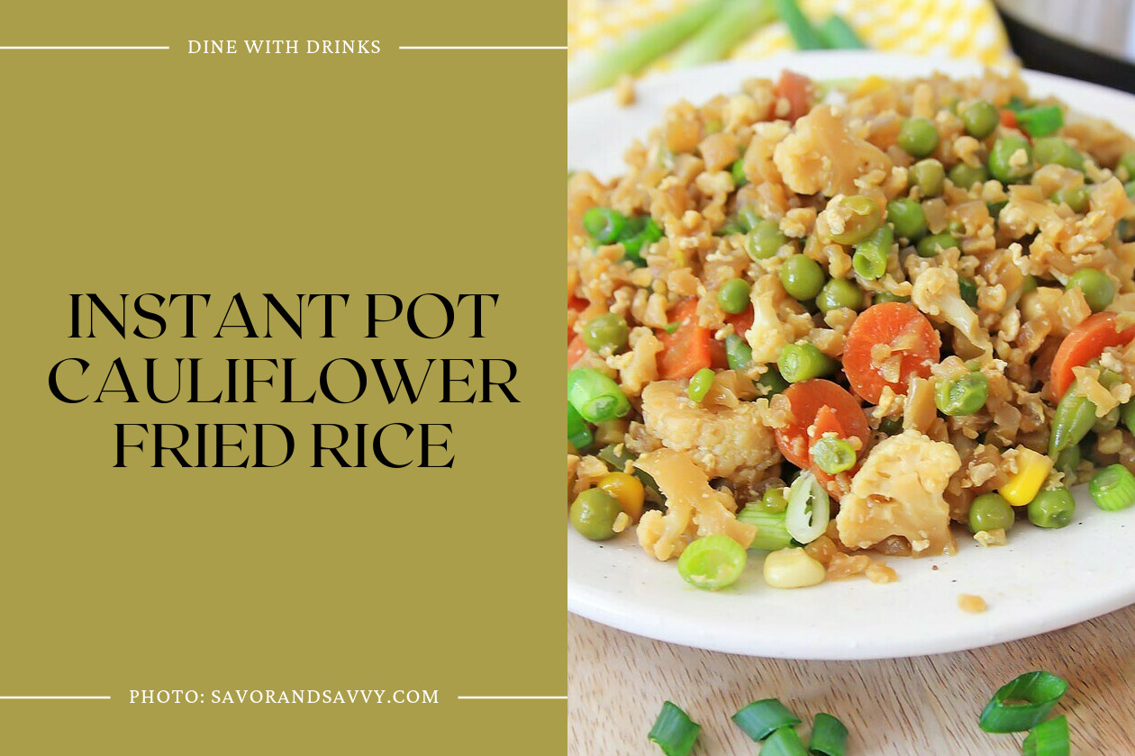 Instant Pot Cauliflower Fried Rice