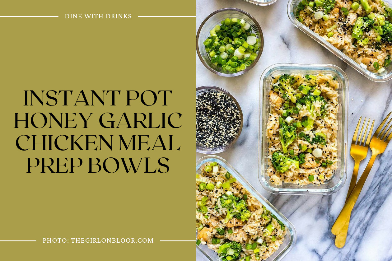 Instant Pot Honey Garlic Chicken Meal Prep Bowls