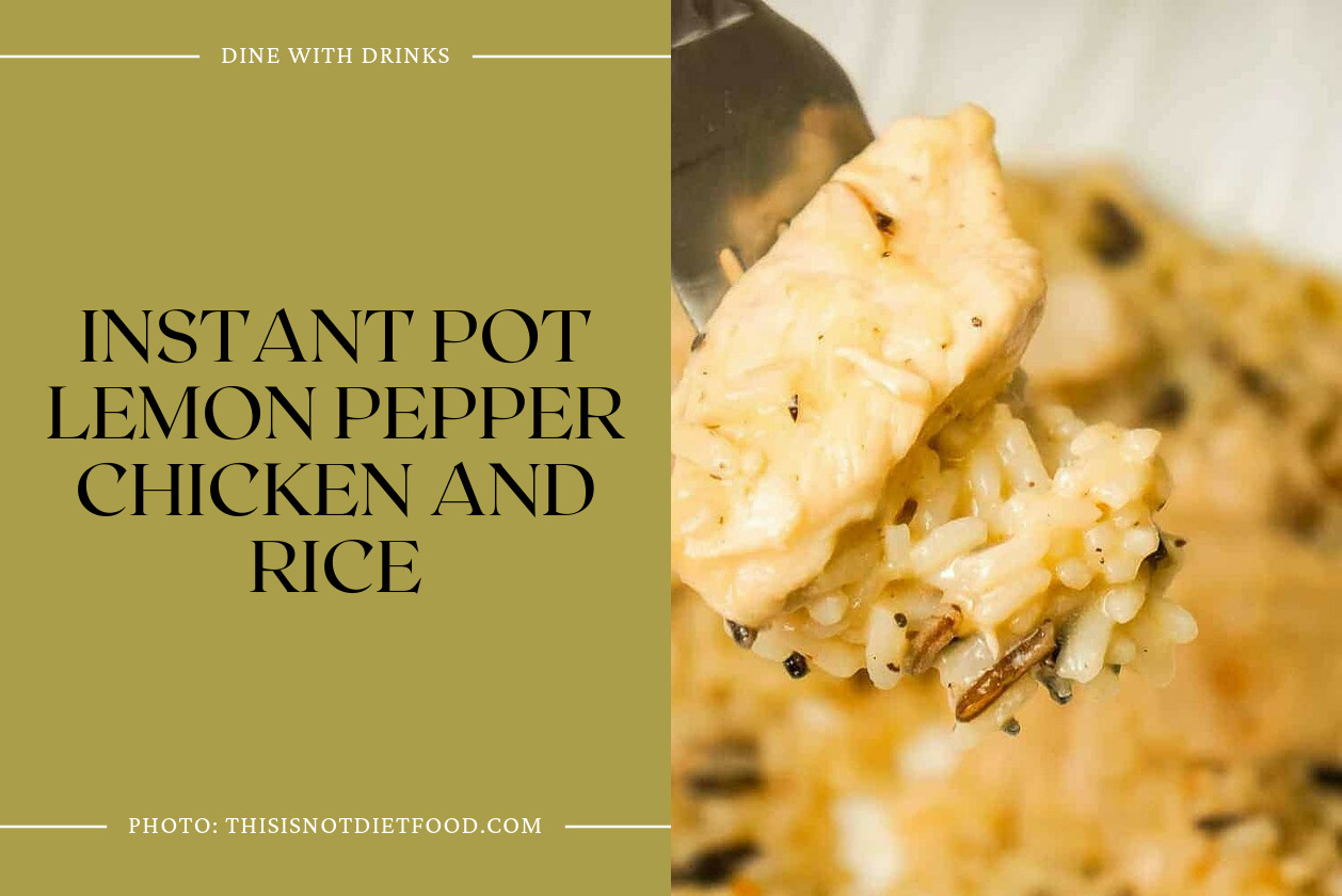 Instant Pot Lemon Pepper Chicken And Rice