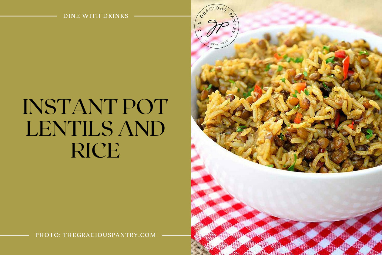 Instant Pot Lentils And Rice