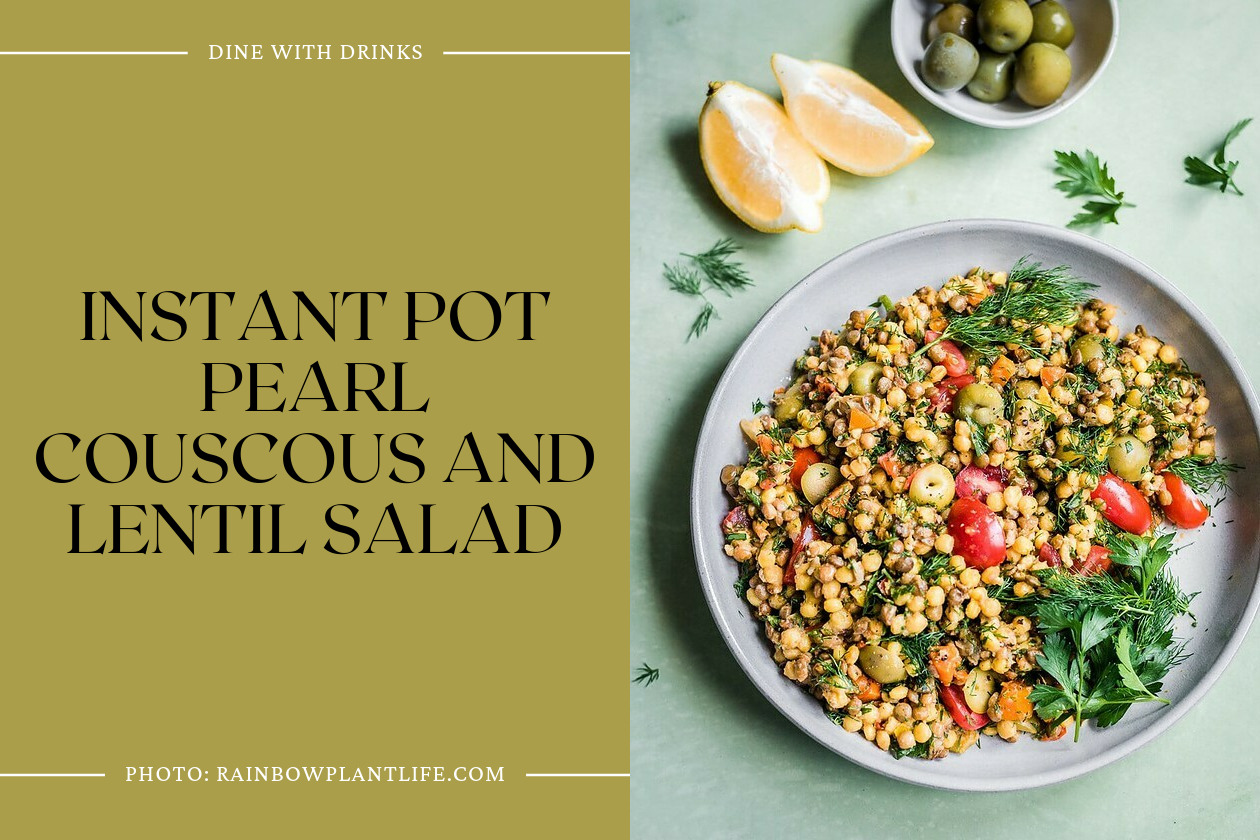 Instant Pot Pearl Couscous And Lentil Salad