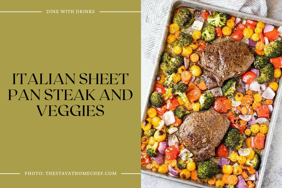 Italian Sheet Pan Steak And Veggies