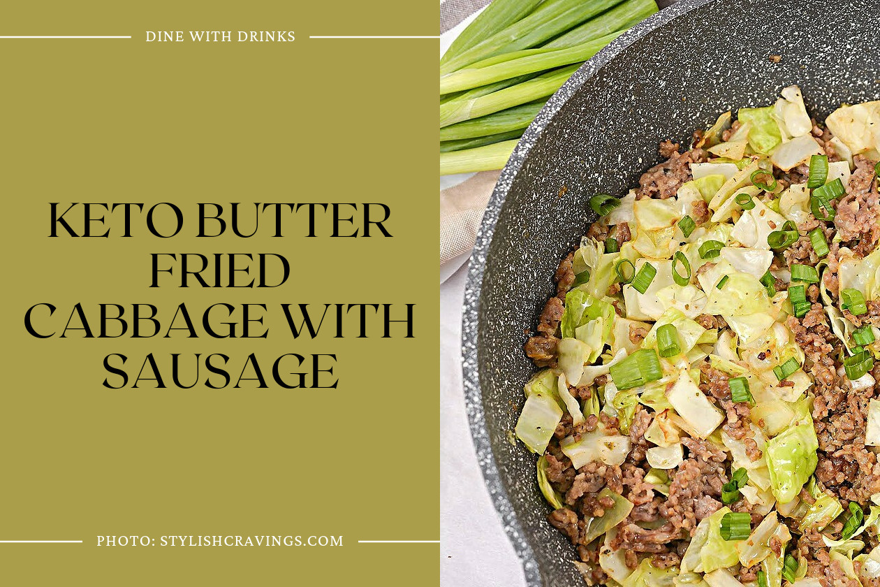 Keto Butter Fried Cabbage With Sausage