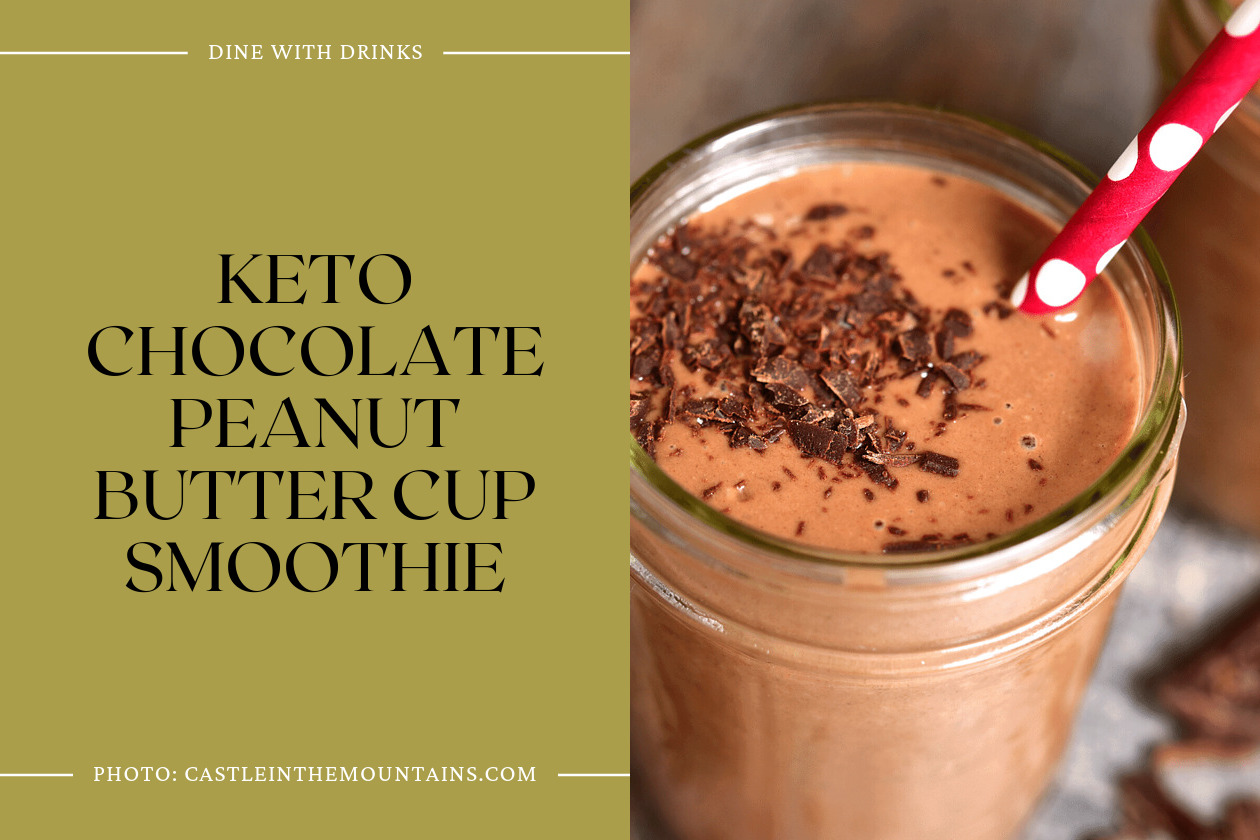 Keto Chocolate Peanut Butter Cup Smoothie