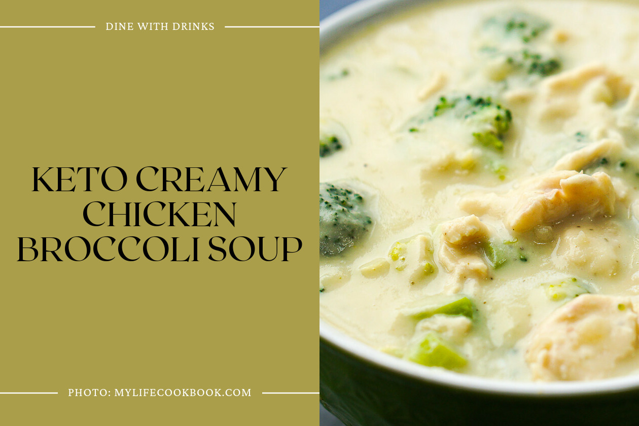 Keto Creamy Chicken Broccoli Soup