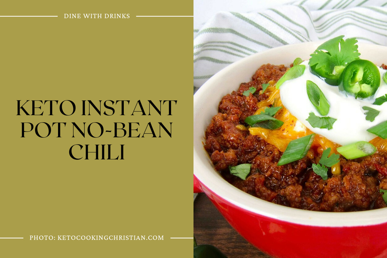 Keto Instant Pot No-Bean Chili