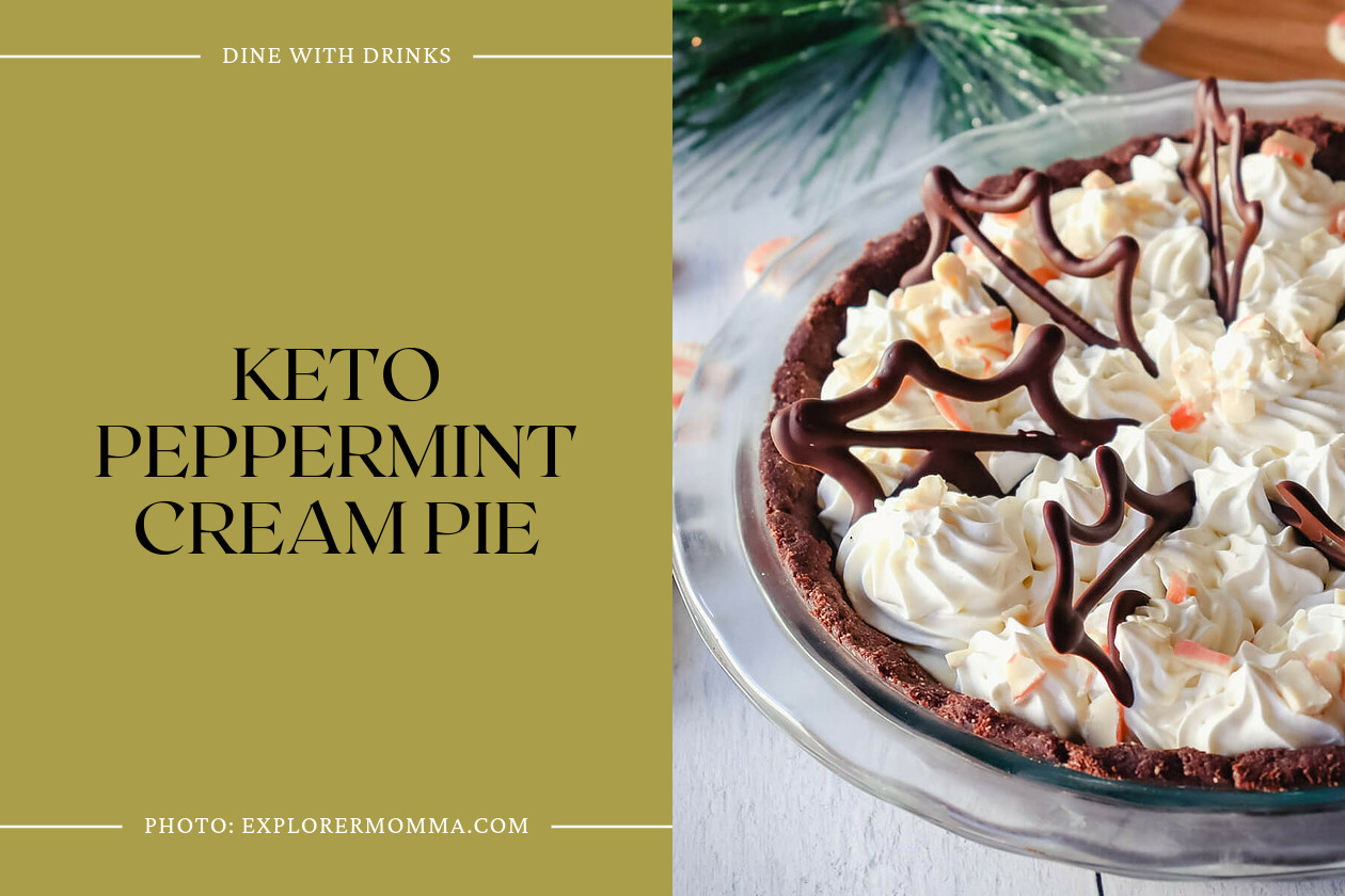 Keto Peppermint Cream Pie