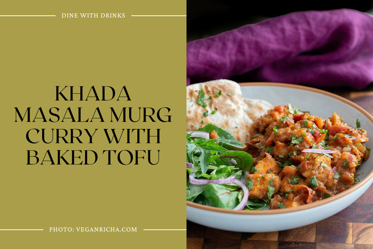 Khada Masala Murg Curry With Baked Tofu