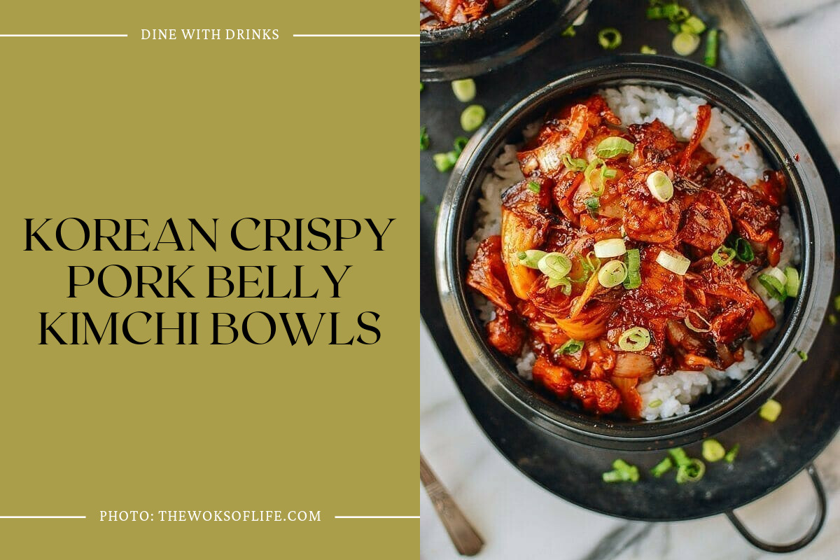 Korean Crispy Pork Belly Kimchi Bowls