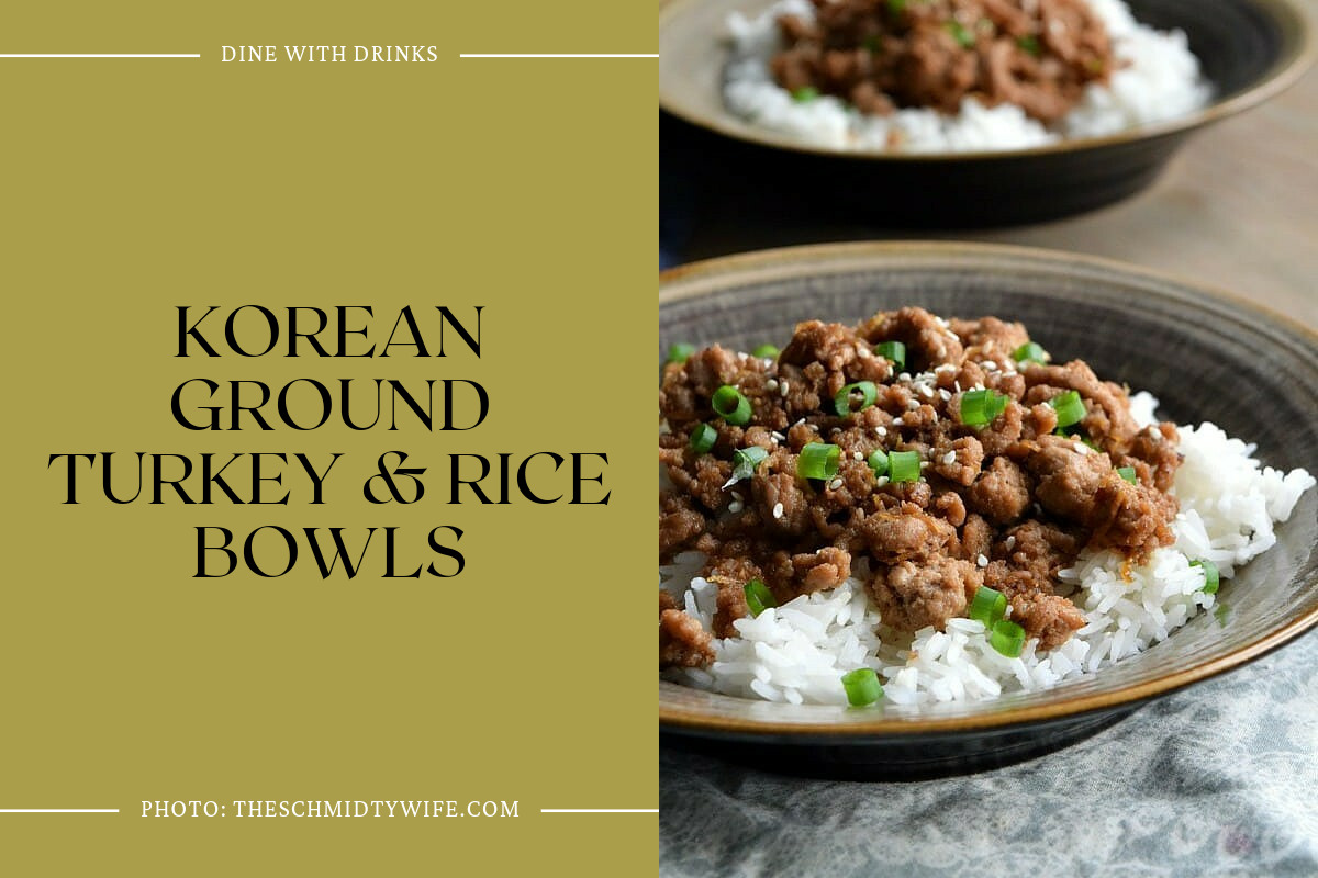 Korean Ground Turkey & Rice Bowls