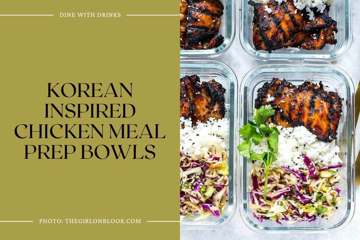Korean Inspired Chicken Meal Prep Bowls