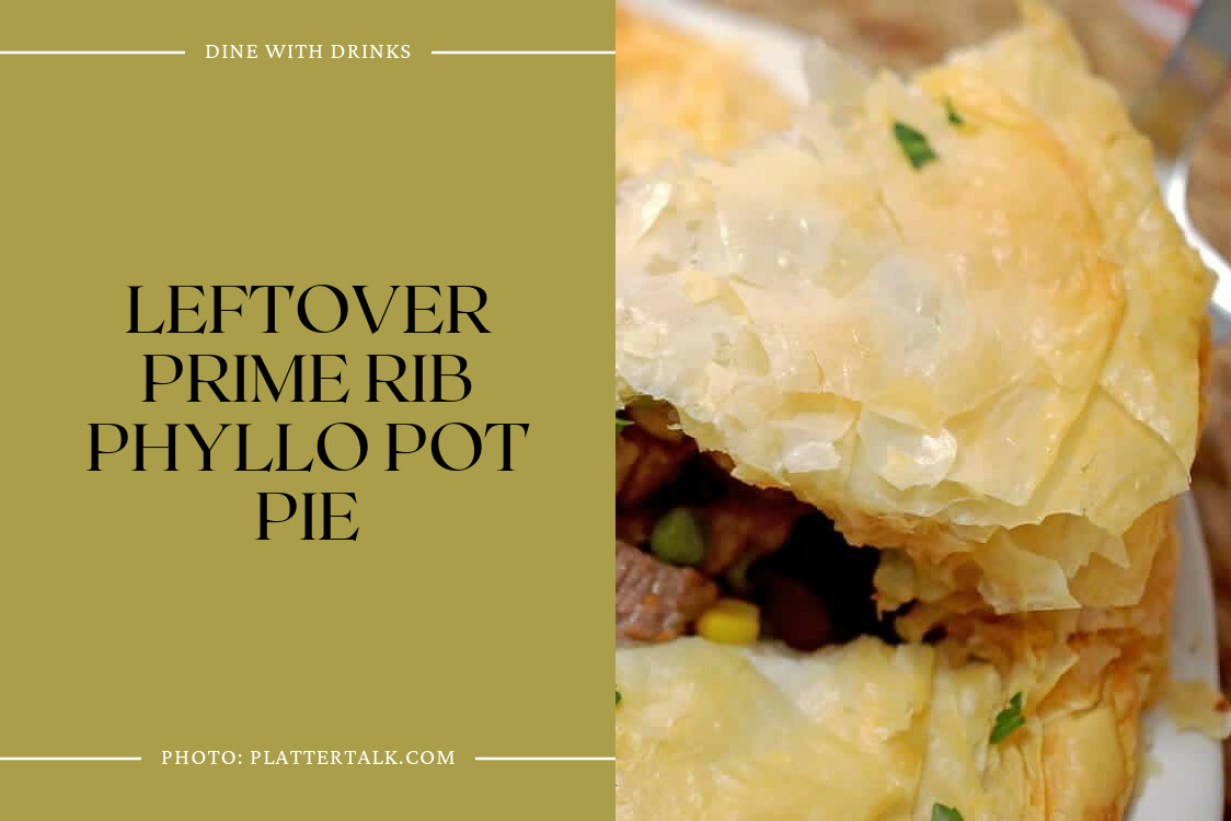 Leftover Prime Rib Phyllo Pot Pie