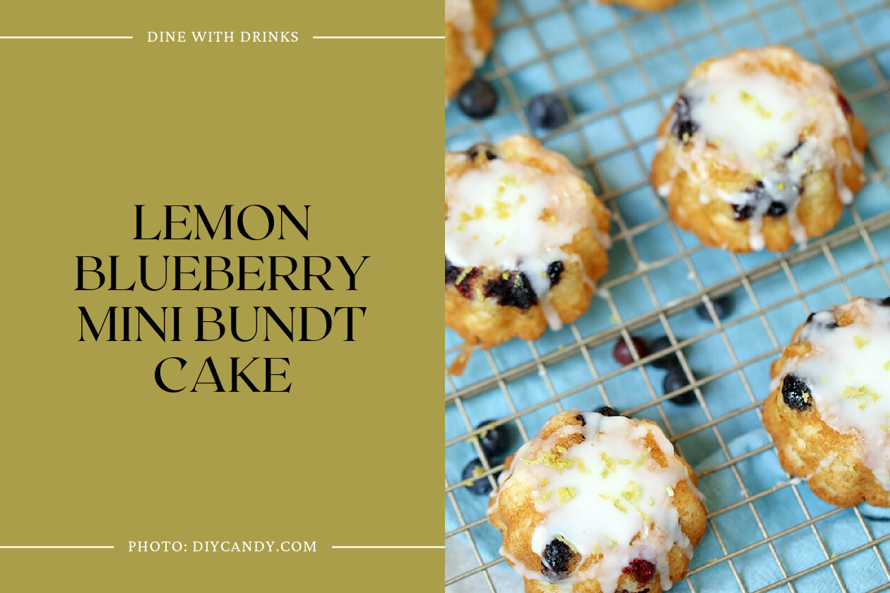 Lemon Blueberry Mini Bundt Cake