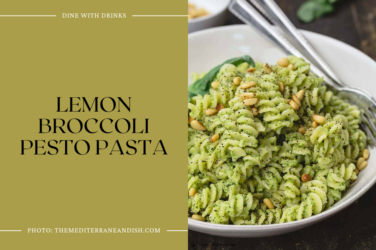 Lemon Broccoli Pesto Pasta