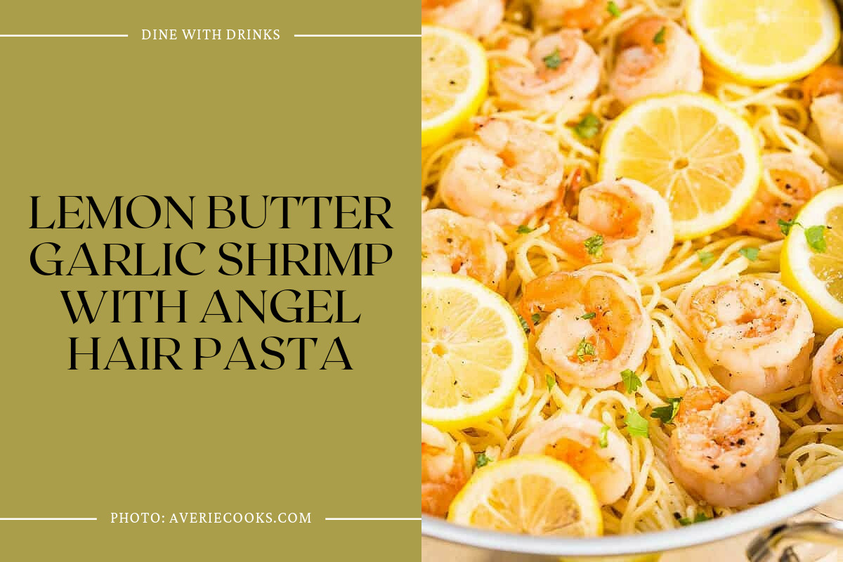 Lemon Butter Garlic Shrimp With Angel Hair Pasta