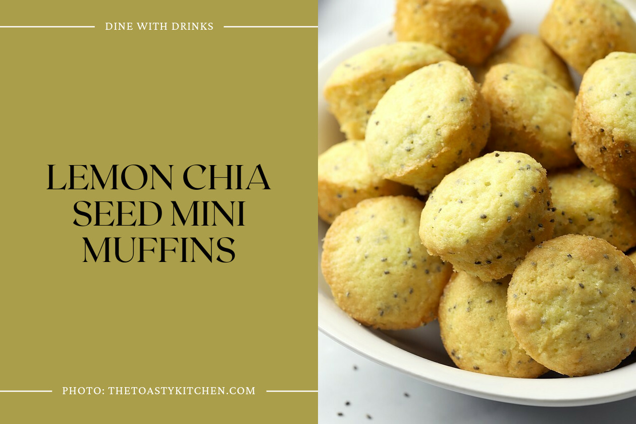 Lemon Chia Seed Mini Muffins