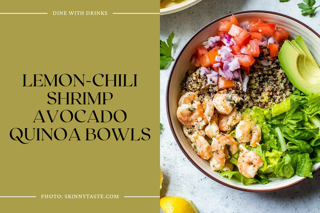 Lemon-Chili Shrimp Avocado Quinoa Bowls